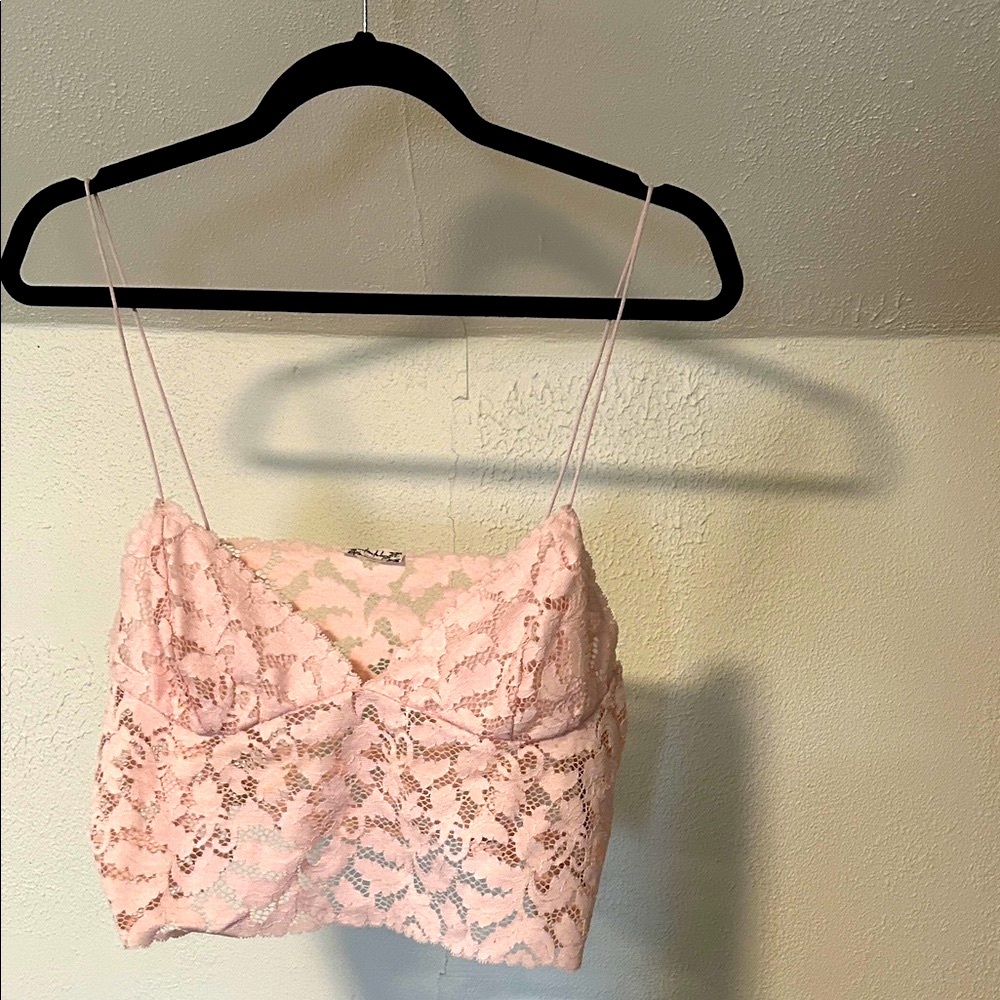 Free People Blush Lace Bralette